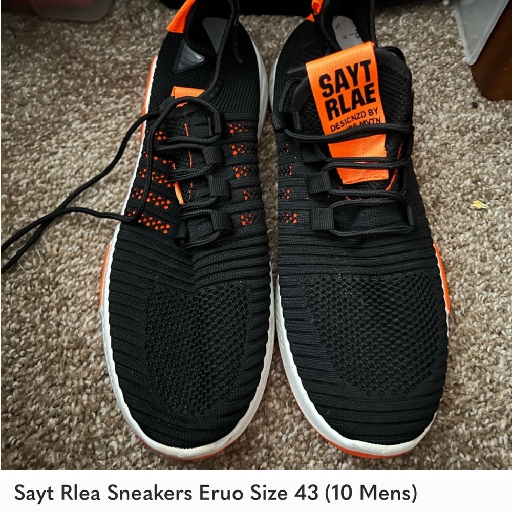 Black and Orange Men's Sneakers